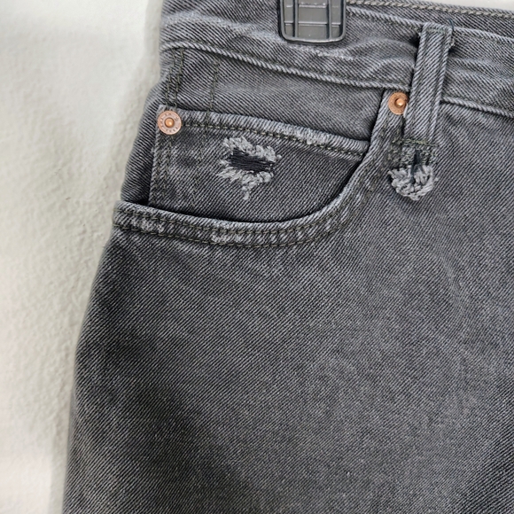 Women's Black Denim Shorts - Picture 9 of 14